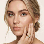 2.95 Ct Oval Cut Moissanite Crown-Inspired Ring for Women