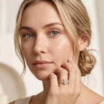 2.40 Ct Emerald Cut Moissanite Vintage Accent Bridal Ring Set for Women Gold