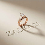 2.40 Ct Pear Cut Moissanite Classic Heritage Ring Set for Women