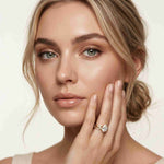 2.40 Ct Pear Cut Moissanite Classic Heritage Ring Set for Women