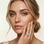 2.40 Ct Pear Cut Moissanite Classic Heritage Ring Set for Women