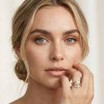 2.85 Ct Cushion Cut Moissanite Tiara Ring Set for Women