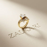 2.85 Ct Princess Cut Moissanite Tiara Accent Ring Set for Women