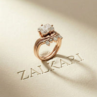 2.85 Ct Radiant Cut Moissanite Royal Enhancer Ring Set for Women