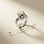 2.85 Ct Radiant Cut Moissanite Royal Enhancer Ring Set for Women