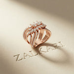 2.00 Ct Marquise Cut Moissanite Butterfly Bloom Statement Ring for Women