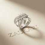 2.00 Ct Marquise Cut Moissanite Butterfly Bloom Statement Ring for Women