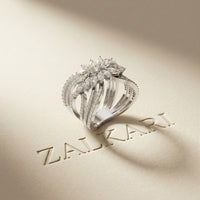 2.00 Ct Marquise Cut Moissanite Butterfly Bloom Statement Ring for Women