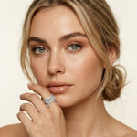 2.00 Ct Marquise Cut Moissanite Butterfly Bloom Statement Ring for Women