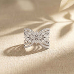 2.00 Ct Marquise Cut Moissanite Butterfly Bloom Statement Ring for Women