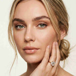2.10 Ct Asscher Cut Moissanite Classic Solitaire Ring for Women Rose Gold