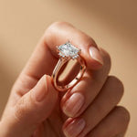 2.10 Ct Emerald Cut Moissanite Elegant Solitaire Ring for Women Rose Gold