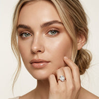 2.10 Ct Emerald Cut Moissanite Elegant Solitaire Ring for Women Rose Gold