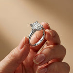 2.10 Ct Emerald Cut Moissanite Elegant Solitaire Ring for Women White