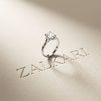 2.10 Ct Radiant Cut Moissanite Solitaire Engagement Ring White