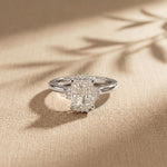 2.10 Ct Radiant Cut Moissanite Solitaire Engagement Ring White