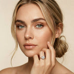 2.10 Ct Round Cut Moissanite Classic Solitaire Ring Rose Gold