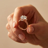 2.10 Ct Round Cut Moissanite Classic Solitaire Ring Rose Gold