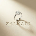 2.10 Ct Round Cut Moissanite Classic Solitaire Ring White