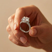 2.10 Ct Round Cut Moissanite Classic Solitaire Ring White