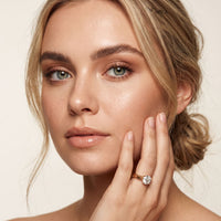 1.00 Ct Round Cut Vintage Filigree Moissanite Ring Rose Gold