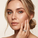 1.00 Ct Round Cut Vintage Filigree Moissanite Ring White