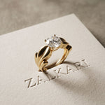 1.50 Ct Round Cut Solitaire Moissanite Ring Gold
