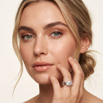 1.50 Ct Round Cut Solitaire Moissanite Ring White