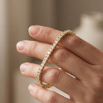 4.55 Ct Princess Cut Moissanite Tennis Bracelet for Women Gold