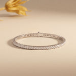 4.55 Ct Princess Cut Moissanite Tennis Bracelet for Women White