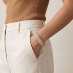 13.5 Ct Multi-Shape Moissanite Floral Cluster Tennis Bracelet for Women Rose Gold