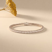 11.85 Ct Oval Cut Moissanite Oval Brilliance Tennis Bracelet for Women White