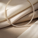 18.50 Ct Marquise Cut Moissanite Leaf Link Tennis Necklace for Women Gold Vermeil (2.5 Micron) Gold