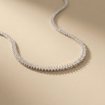 18.50 Ct Marquise Cut Moissanite Leaf Link Tennis Necklace for Women Gold Vermeil (2.5 Micron) White
