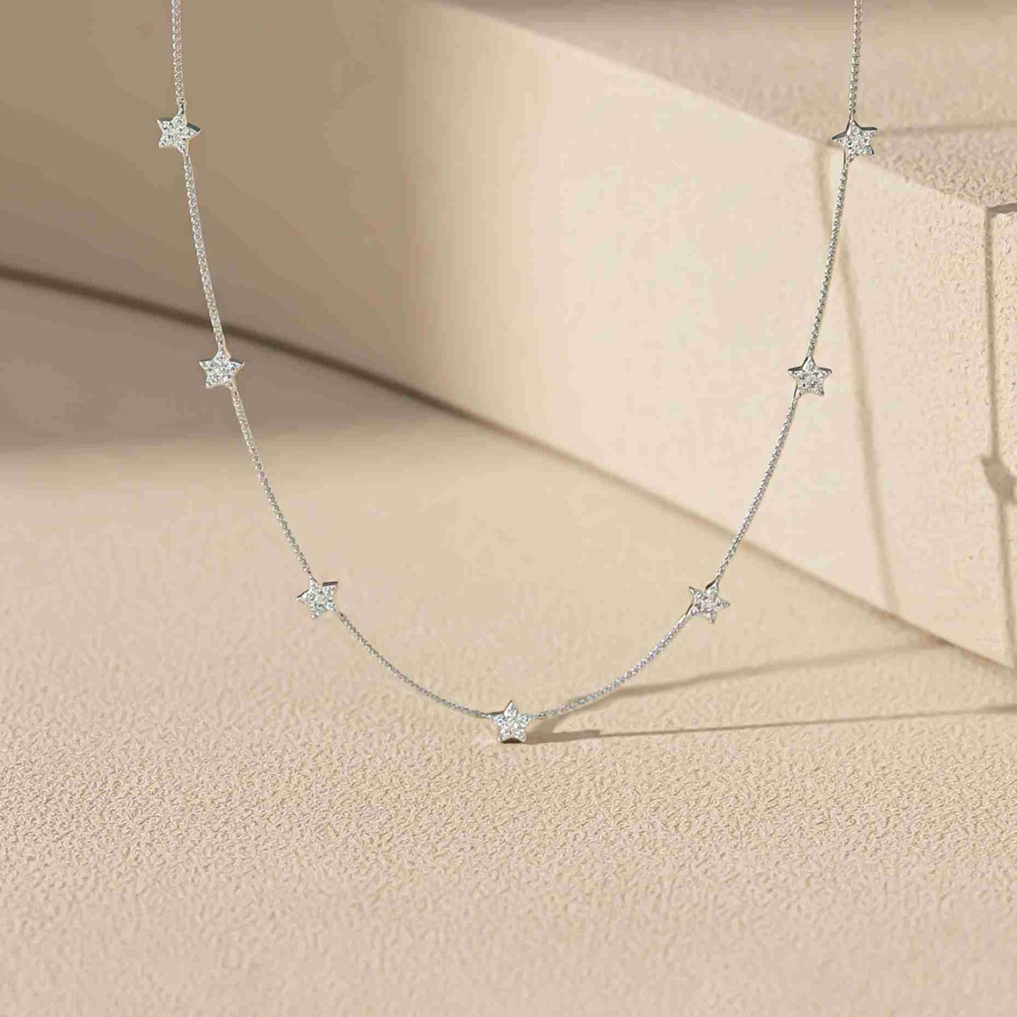 Silver Choker Star Minimalist Necklace