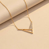 Sterling Silver Cupid's Arrow Necklace Gold Vermeil (2.5 Micron)