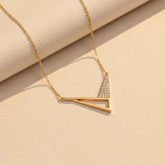 Sterling Silver Cupid's Arrow Necklace