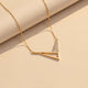 Sterling Silver Cupid's Arrow Necklace Gold Vermeil (2.5 Micron)