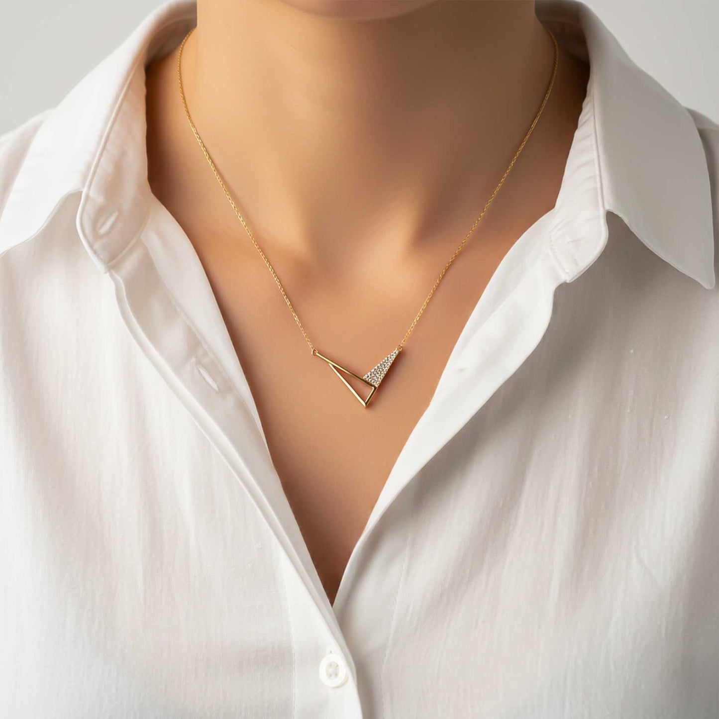 Sterling Silver Cupid's Arrow Necklace
