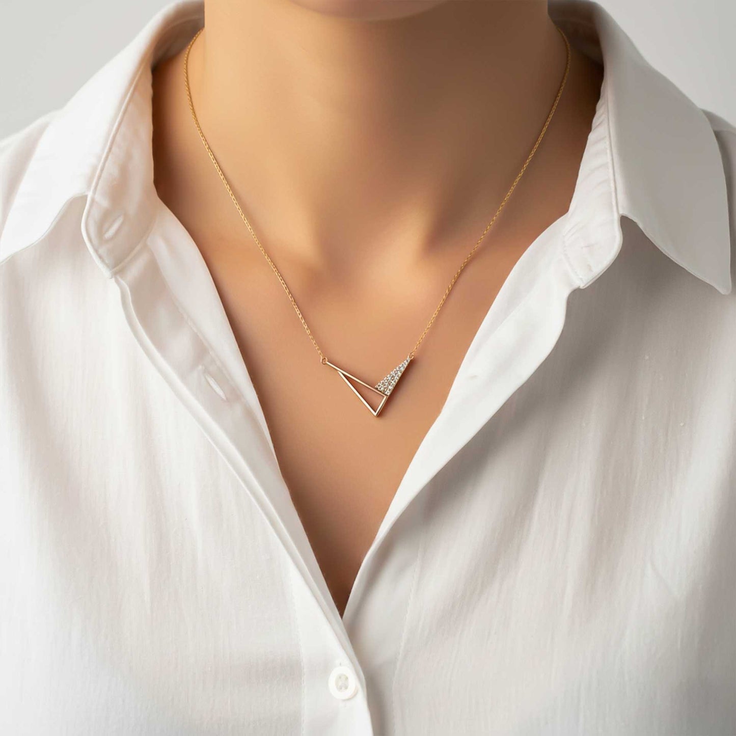 Sterling Silver Cupid's Arrow Necklace