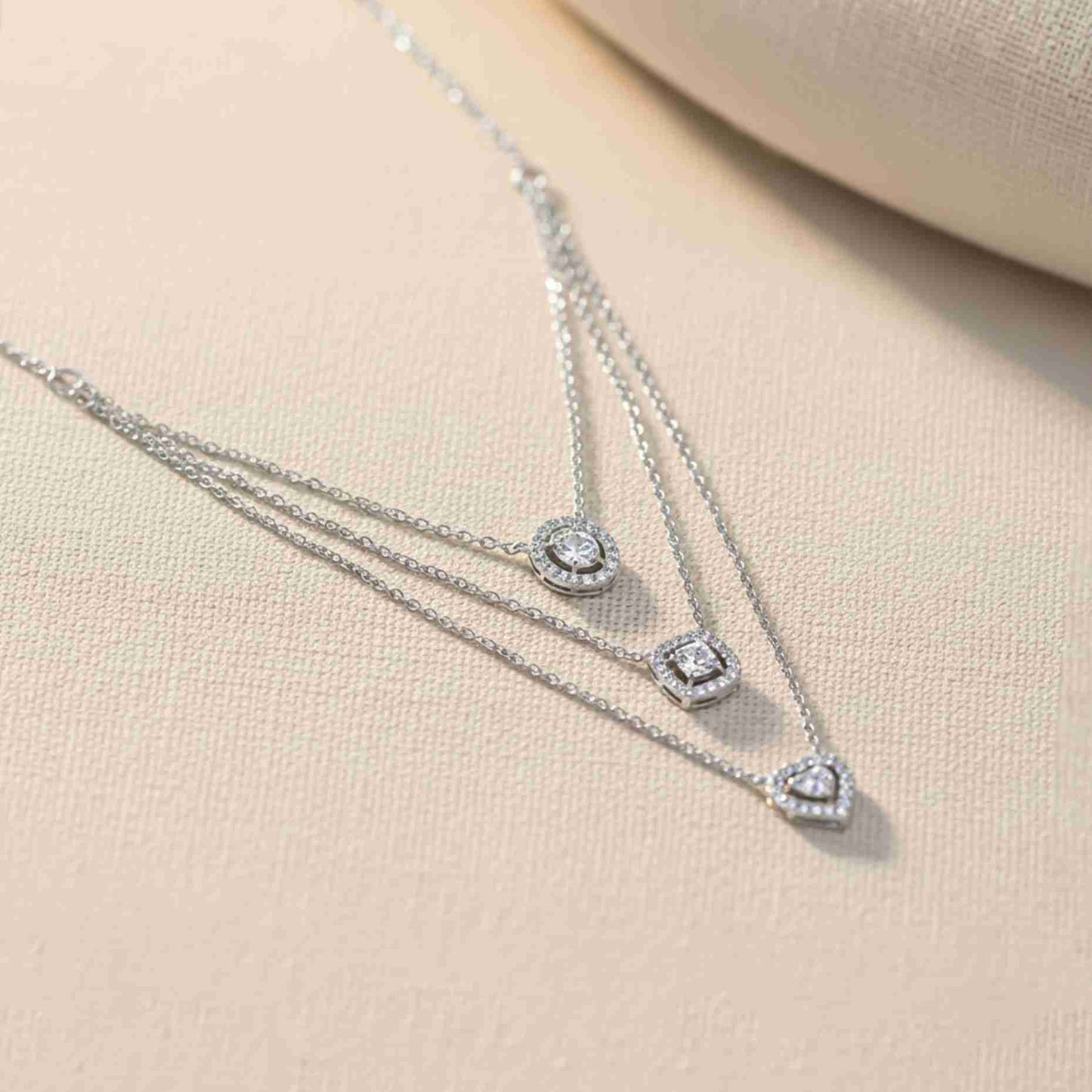Silver Layered Queens Necklace