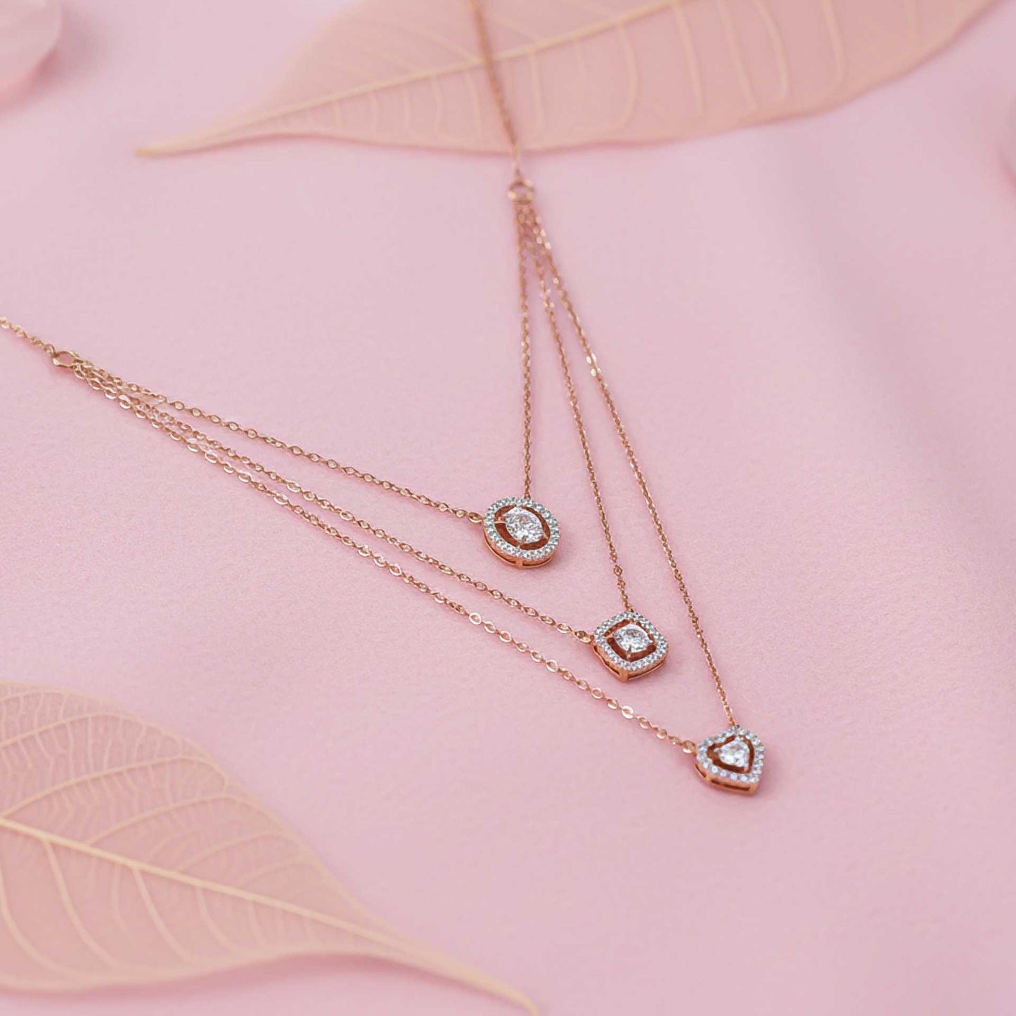 Silver Layered Queens Necklace