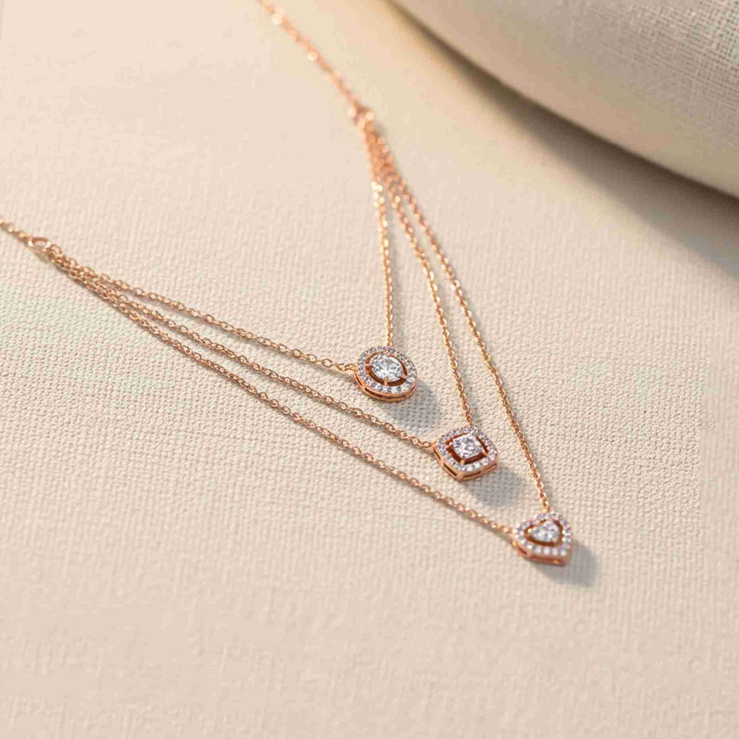 Silver Layered Queens Necklace