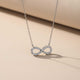 Silver Infinity Grace Diamond Necklace Gold Vermeil (2.5 Micron)