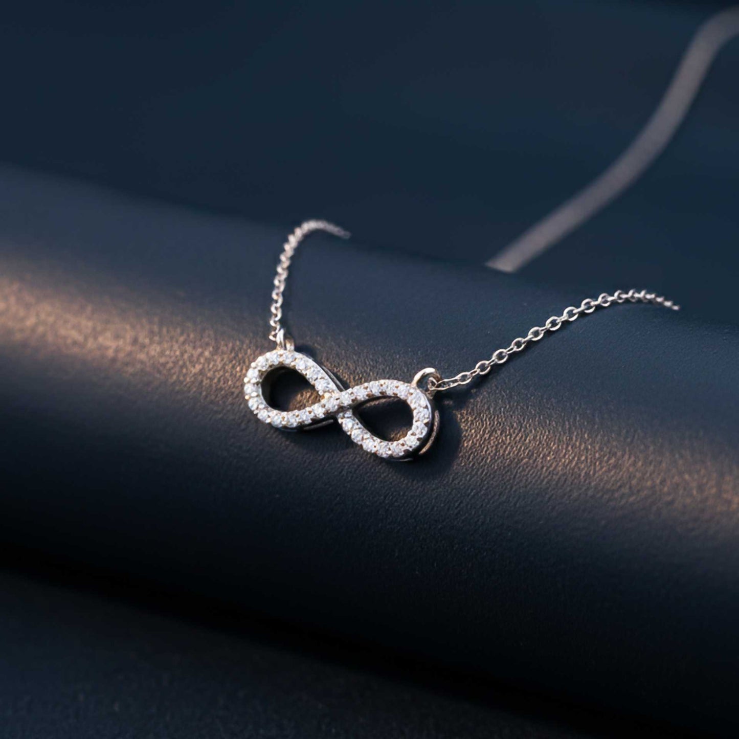 Silver Infinity Grace Diamond Necklace