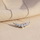 Silver ZALKARI Signature 7 Shades of Zircon Necklace Gold Vermeil (2.5 Micron)