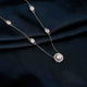 Silver Queens Charm Necklace Gold Vermeil (2.5 Micron)