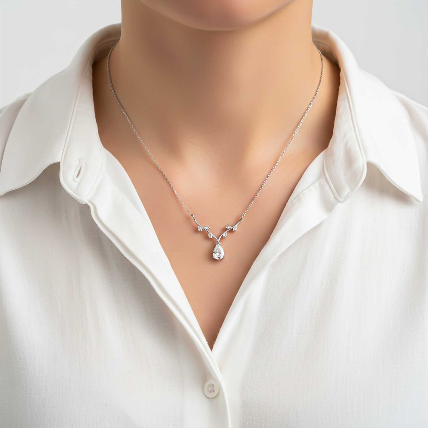 Silver Italian Link Chain Necklace