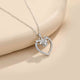 Silver Heart Flower Style Love Pendant Gold Vermeil (2.5 Micron)