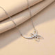 Silver Dragonfly Swiss Zircon Pendant Gold Vermeil (2.5 Micron)
